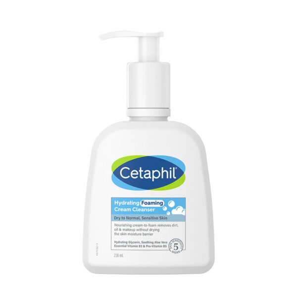 Cetaphil Hydrating Foaming Cream Cleanser 236ml