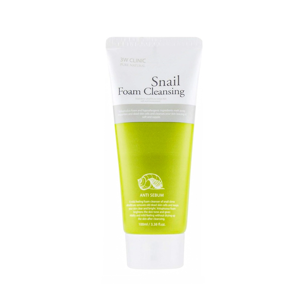 3W-Clinic-Snail-Cleansing-Foam-1-ezgif.com-jpg-to-webp-converter-1.webp 3W Clinic Snail Cleansing Foam 100ml - Image 1