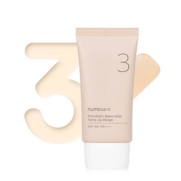 numbuzin No.3 Porcelain Base-skip Tone Up Beige 50ml