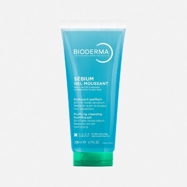 Bioderma Sebium Gel Moussant Purifying Cleansing Foaming Gel 200ml