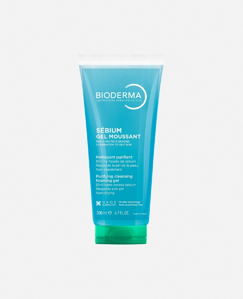 Bioderma Sebium Gel Moussant Purifying Cleansing Foaming Gel 200ml
