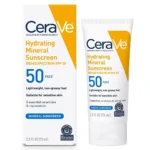 CeraVe Hydrating Mineral Face Sunscreen Broad Spectrum SPF50 75ml