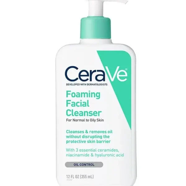 CeraVe Foaming Facial Cleanser For Normal To Oily Skin 355ml