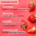 Dot & Key Strawberry Dew Tinted Sunscreen SPF 50+ PA++++ 01 Porcelain, 50 ml - Image 2