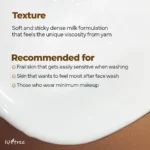 Isntree Yam Root Vegan Milk Cleanser 220ml - Image 4