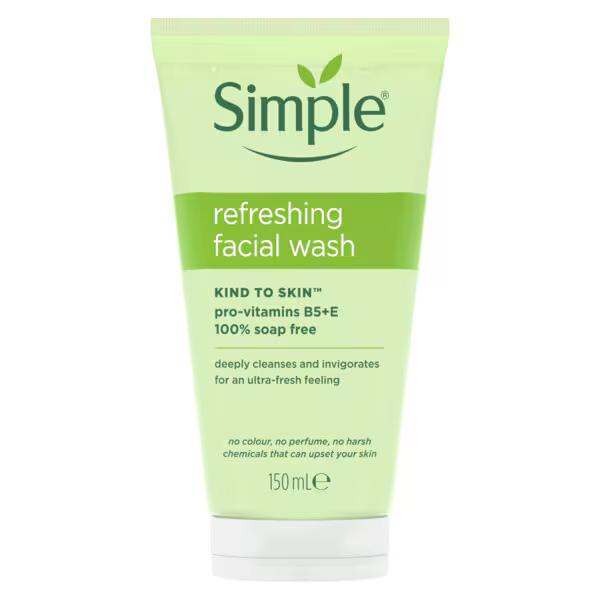 SIMPLE KIND TO SKIN REFRESHING FACIAL WASH GEL 150ML