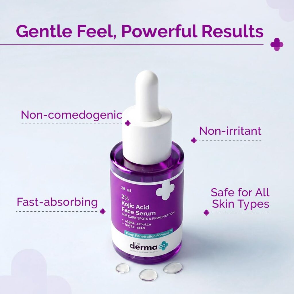 The Derma Co 2% Kojic Acid Face Serum for Dark Spots & Pigmentation 30ml