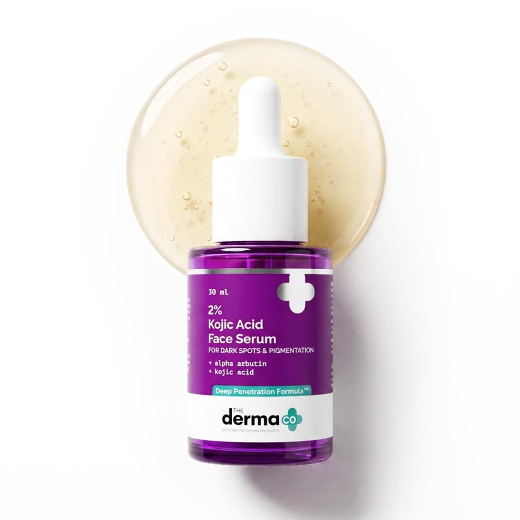 The Derma Co 2% Kojic Acid Face Serum for Dark Spots & Pigmentation 30ml