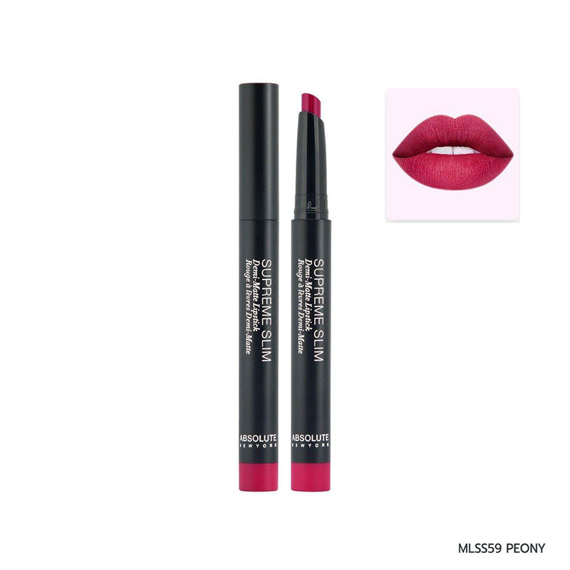 absolute-new-york-supreme-slim-demi-matte-lipstick-mlss59-peony_regular_615583feccb83-1.jpg Absolute New York Supreme Slim Demi Matte Lipstick (Peony) - Image 1