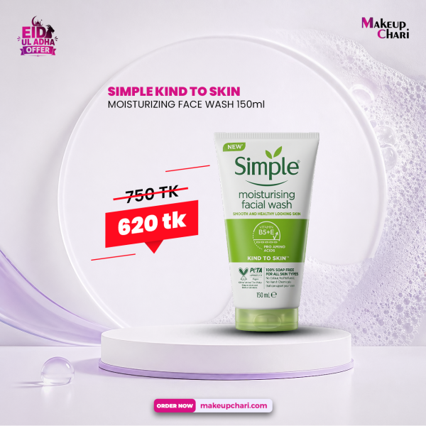 SIMPLE KIND TO SKIN MOISTURIZING FACE WASH 150ml