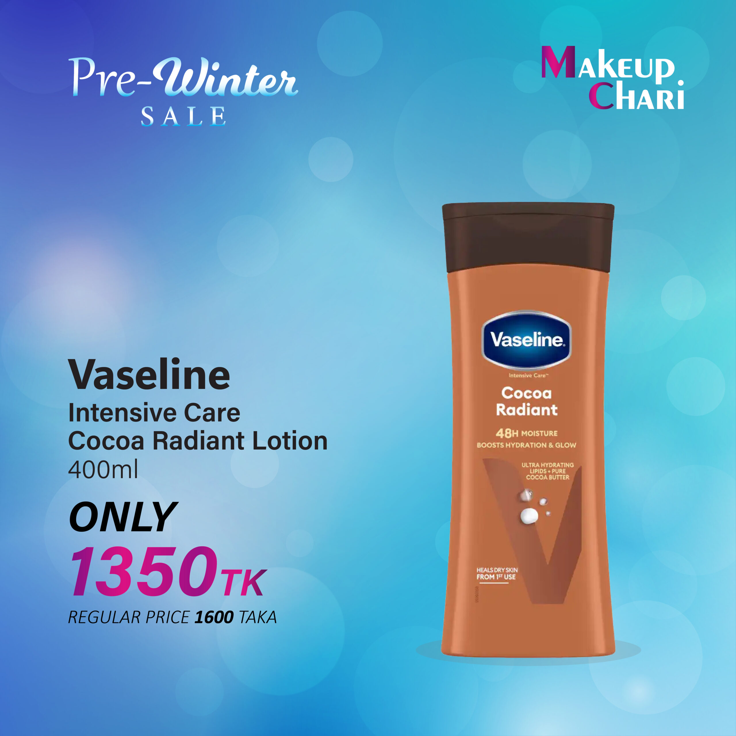 Vaseline Intensive Care Cocoa Radiant Lotion 400ml Vaseline Intensive Care Cocoa Radiant Lotion 400ml (UK) - Image 1