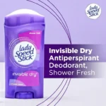 Lady Speed Stick Invisible Dry Deodorant Shower Fresh 39.6g - Image 4