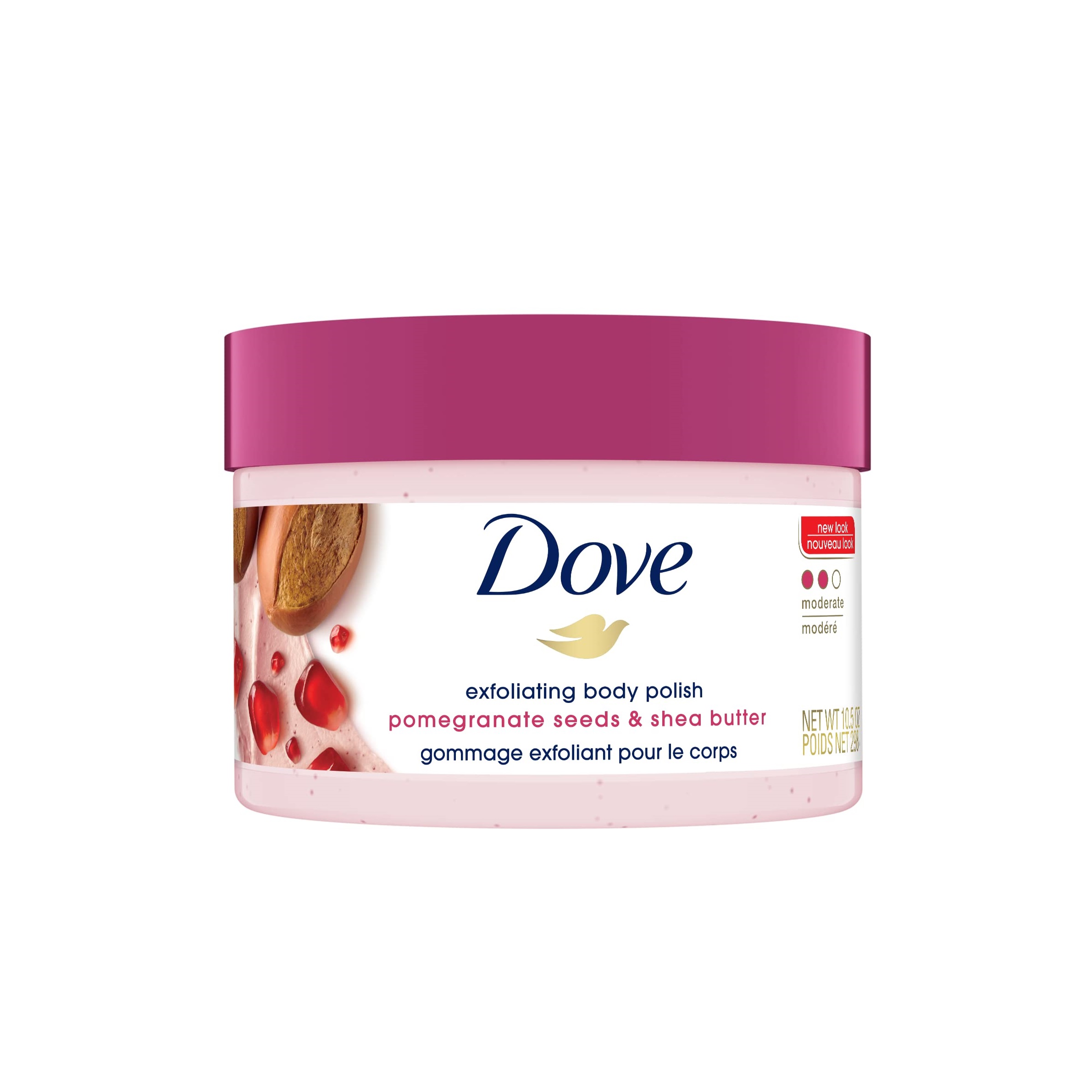Dove Exfoliating Body Polish Pomegranate Seeds and Shea Butter 298g Dove Exfoliating Body Polish Pomegranate Seeds and Shea Butter 298g