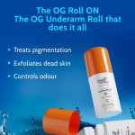 Chemist at play 5% AHA Underarm Roll-On with Lactic Acid for Odour Control (Aqua) - 40 ml