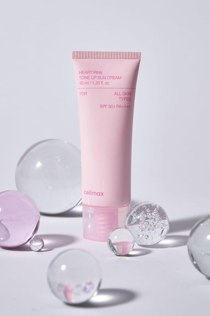 CELIMAX HEART PINK TONE UP SUN CREAM 40ML