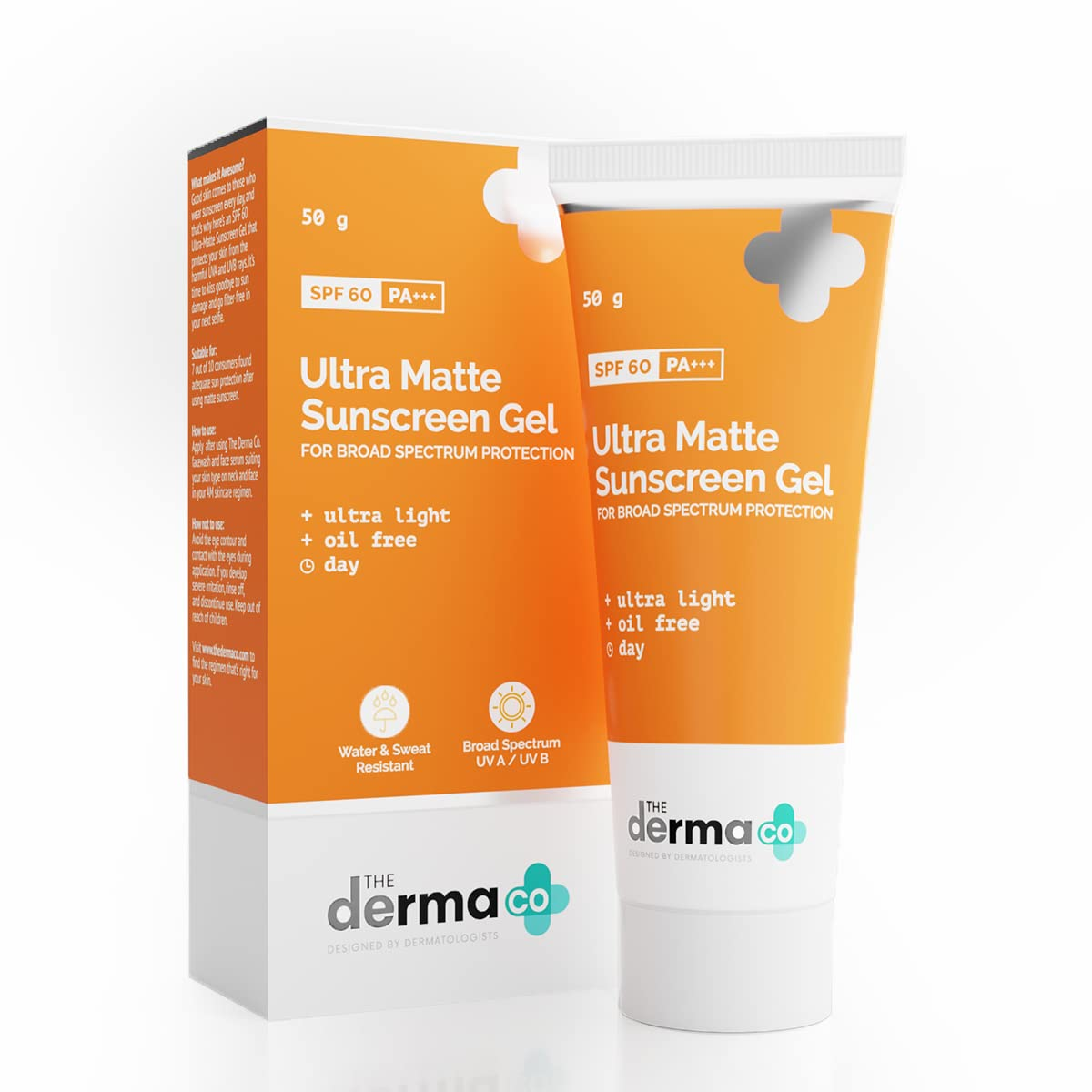 The Derma Co Ultra Matte Sunscreen Gel SPF 60 P+++ 50g The Derma Co Ultra Matte Sunscreen Gel SPF 60 P+++ 50g