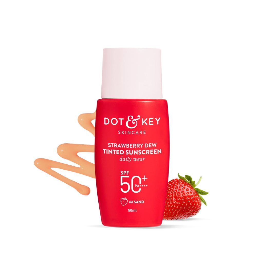 Dot and Key Strawberry Dew Tinted Sunscreen SPF 50+ PA++++ (03 Sand) 50ML