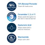 CeraVe Acne Foaming Cream Cleanser With 10% Benzoyl Peroxide 150ml