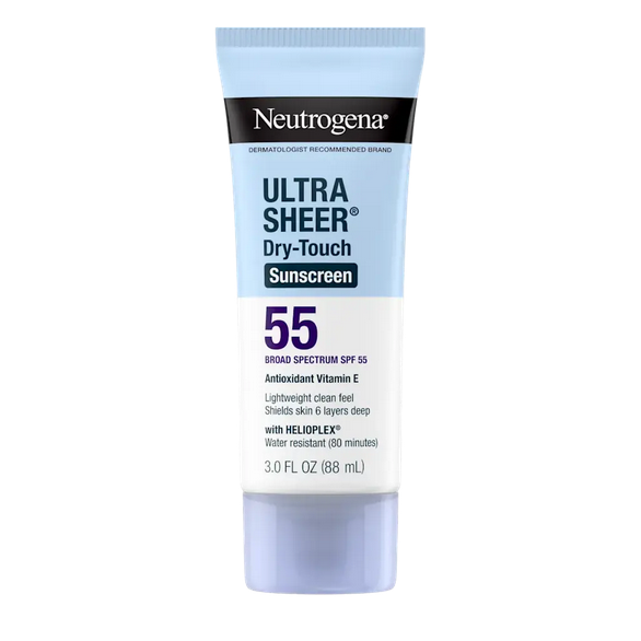 Neutrogena Ultra Sheer Sunscreen SPF 55 Body Sunscreen Lotion 88ML