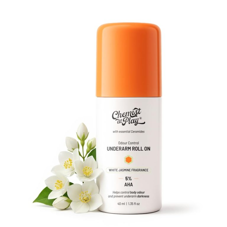Chemist at Play 5% AHAs + Vitamin C Underarm Roll On - White Jasmine - 40ml