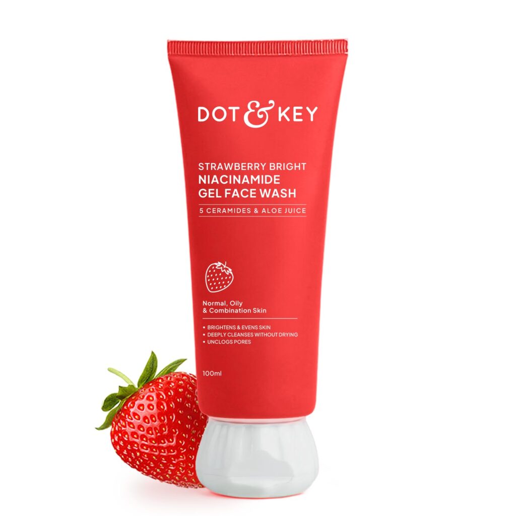 Dot and Key Strawberry Bright Niacinamide Gel Face Wash 100ml