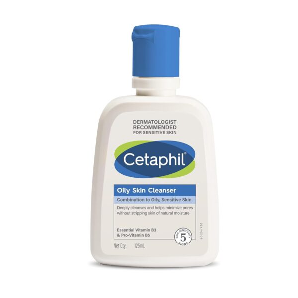 Cetaphil Oily Skin Cleanser For Combination to Oily, Sensitive Skin 125ml