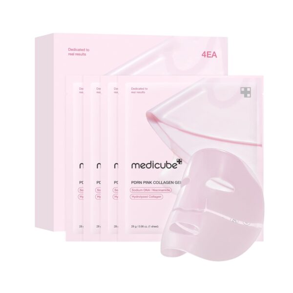 Medicube PDRN Pink Collagen Gel Mask – 4pcs Box