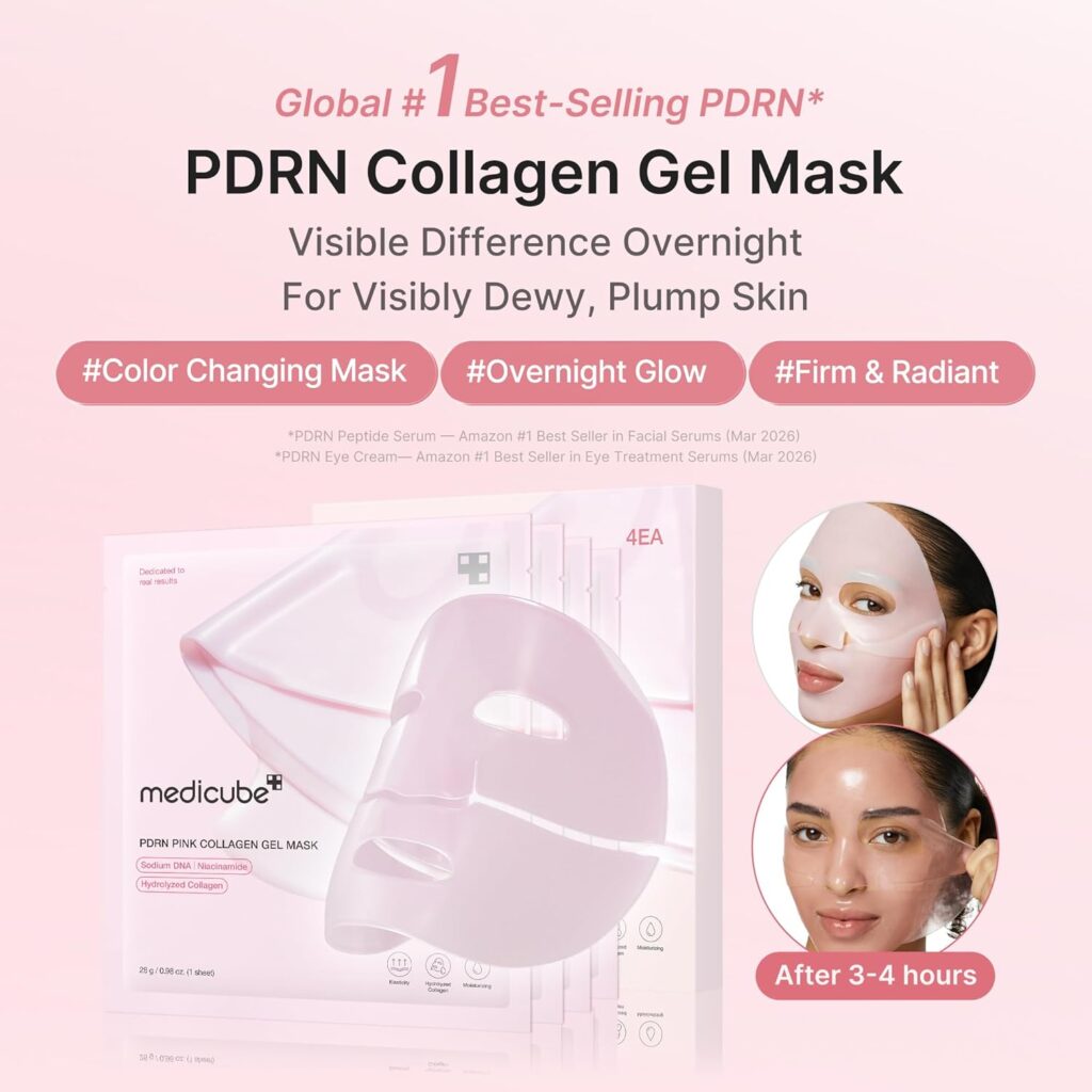 Medicube PDRN Pink Collagen Gel Mask – 4pcs Box