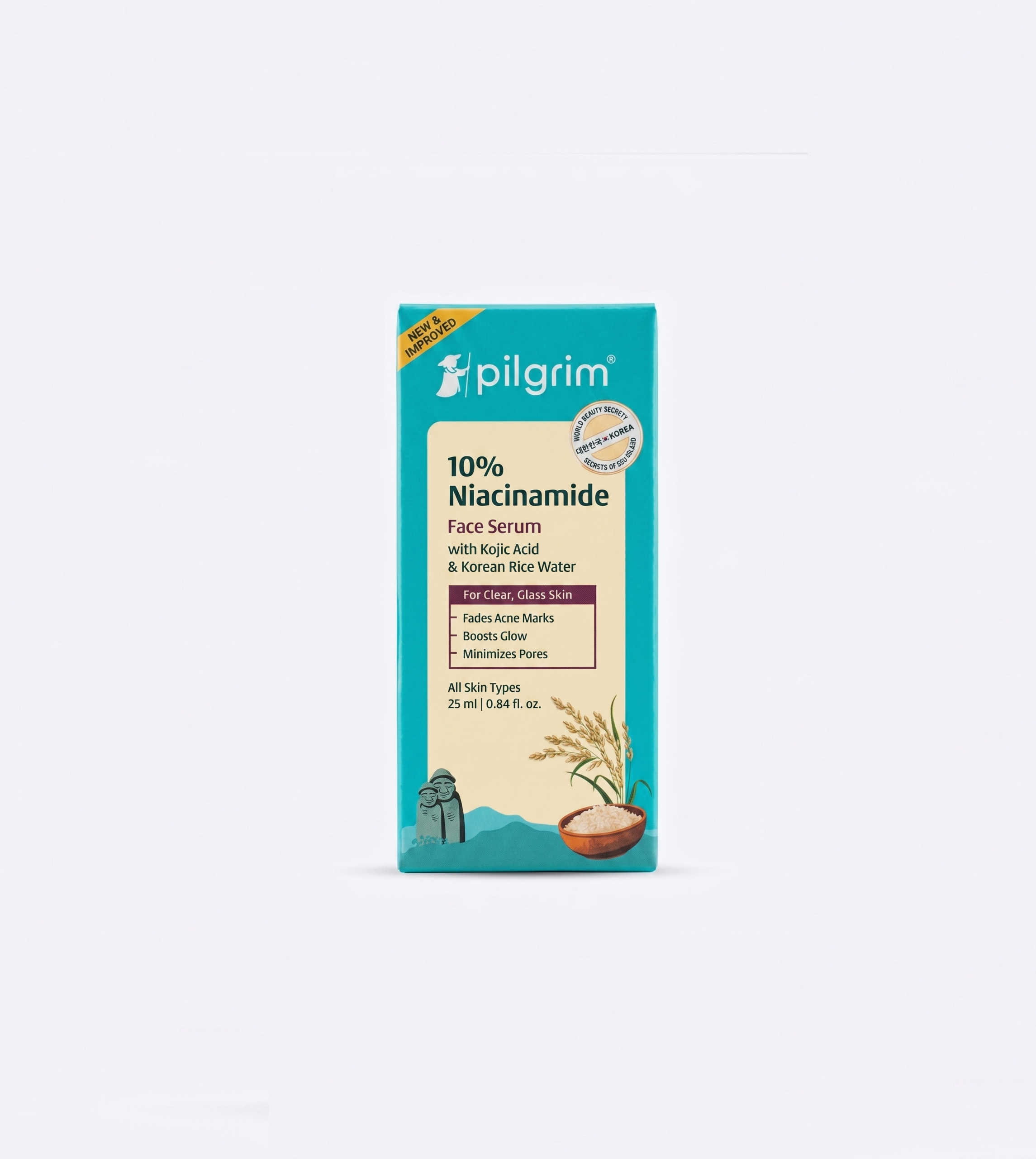 Pilgrim 10% Niacinamide Face Serum for Clear, Glass Skin with Kojic Acid And Korean Rice Water 30ml Pilgrim 10% Niacinamide Face Serum for Clear, Glass Skin with Kojic Acid And Korean Rice Water 30ml.