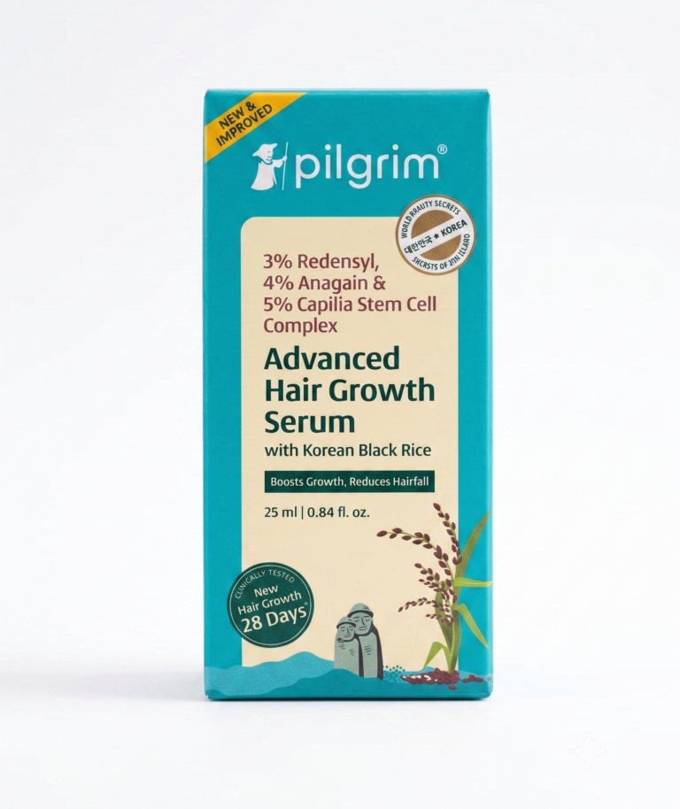 Pilgrim Advanced Hair Growth Serum with 3% Redensyl, 4% Anagain And 5% Capilia Stem Cell 25ml